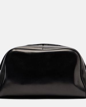 The Row Clutch Leila Small De Piel - Negro