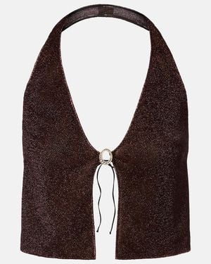 Oséree Lumiere Crop Top - Purple