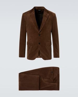 ZEGNA Corduroy Suit - Brown