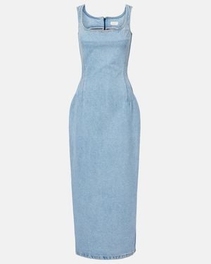 Magda Butrym Denim Midi Dress - Blue