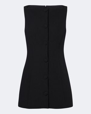 Safiyaa Top Robbie Aus Crepe - Schwarz