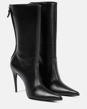 Magda Butrym Leather Ankle Boots - Black