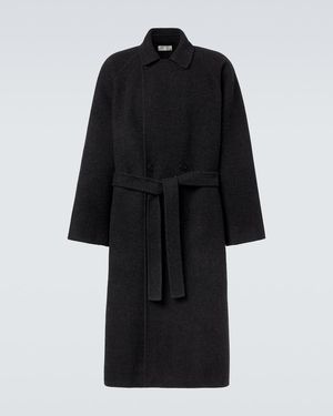 The Row Eomer Virgin Wool Coat - Black