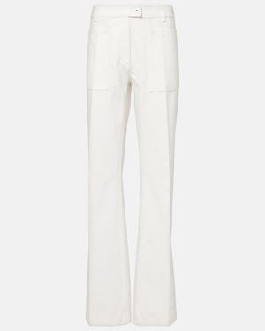 Ferragamo Mid-Rise Straight Jeans - White
