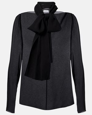 Alaïa Schluppenbluse - Schwarz