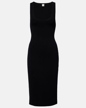 TOTEME Jersey Midi Dress - Black