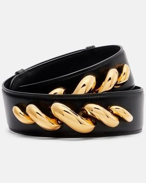 Alaïa Guertel Torsion Aus Leder - Schwarz