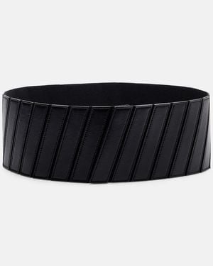 Alaïa Guertel Aus Leder - Schwarz