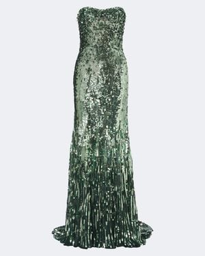 Jenny Packham Robe Kimi Mit Pailletten - Grün