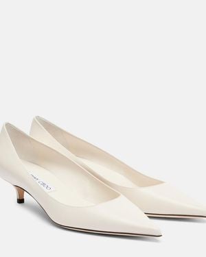 Jimmy Choo Amelia 35 Leather Court Shoes - White