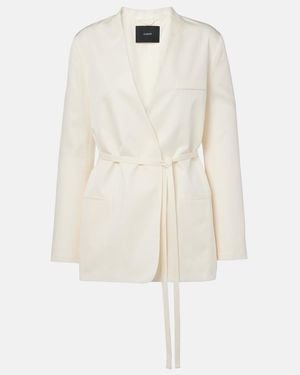 JOSEPH Victor Silk And Cotton Blazer - White