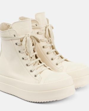 Rick Owens High Top Sneaker - Natural