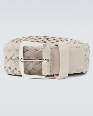 Loro Piana Woven Suede Belt - Multicolour