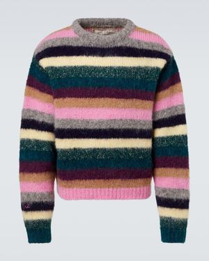 ERL Pullover Aus Einem Alpakawollgemisch - Blau