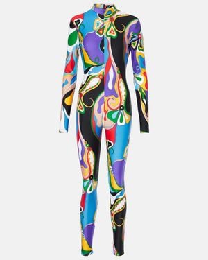 PUCCI Orchidee Catsuit - Blue