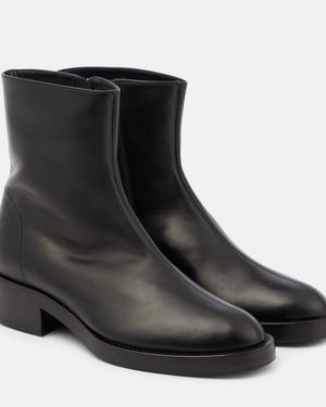 Co. Leather Ankle Boots - Black