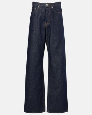 Dries Van Noten High-Rise Wide-Leg Jeans - Blue