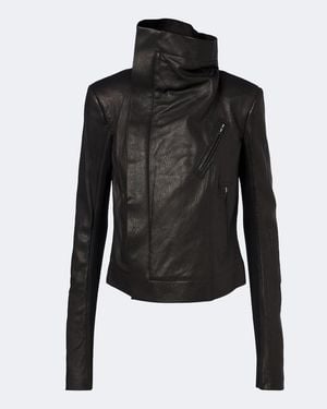 Rick Owens Bikerjacke Aus Leder - Schwarz