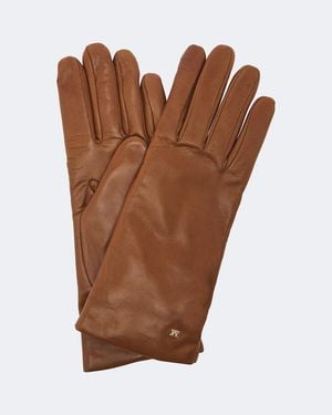 Max Mara Handschuhe Aus Leder - Braun