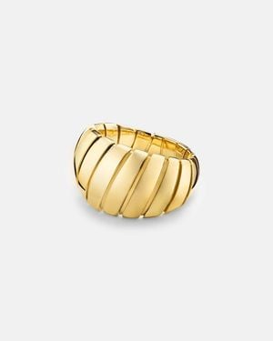 BVLGARI Ring Tubogas Aus 18Kt Gelbgold - Mettallic