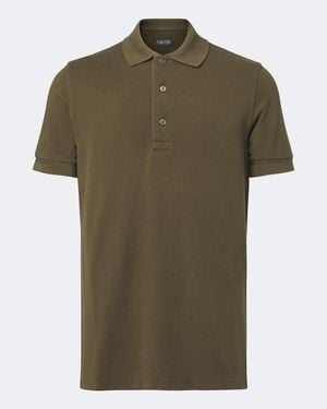 Tom Ford Pique Polo Shirt - Green