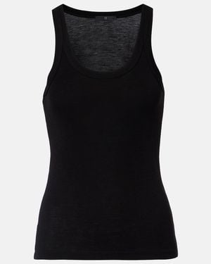 Rohe Ribbed-Knit Wool Tank Top - Black