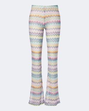 Missoni Lame Flared Pants - Blue
