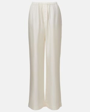 Rohe Silk Wide-Leg Pants - White