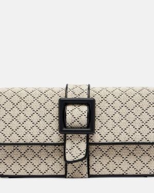 Manolo Blahnik Clutch Maycap Effetto Rafia - Metallizzato