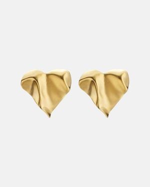 YSSO Eros 24Kt-Plated Earrings - Metallic