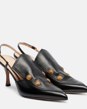 Chloé Leather Heeled Shoes 'Agnes' - Black