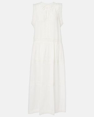 Ulla Johnson Thalia Crochet-Trimmed Cotton Beach Dress - White