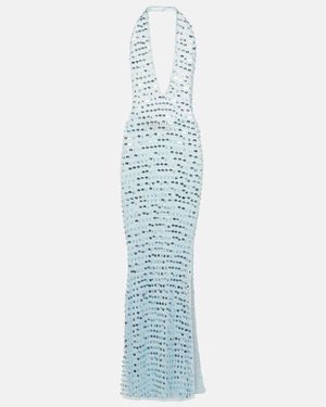 AYA MUSE Maxikleid Enodia Mit Pailletten - Blau
