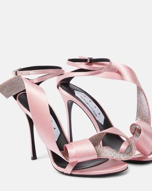 Area X Sergio Rossi Marquise Embellished Sandals - Pink
