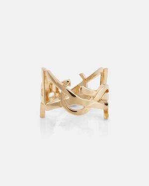 Saint Laurent Ring Cassandre - Mettallic