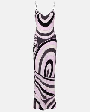 PUCCI Iride Silk Crepe De Chine Slip Dress - White
