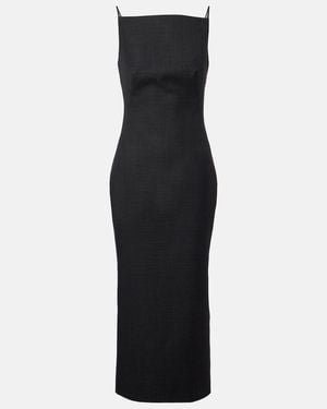 Givenchy Wool Midi Dress - Black