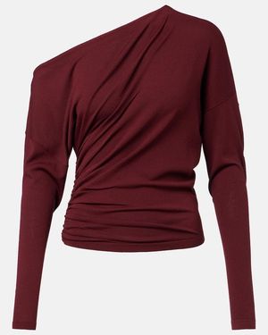 Altuzarra Lilibet Gathered Off-Shoulder Top
