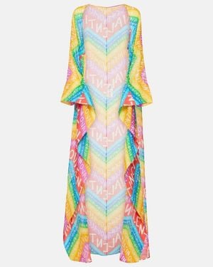 Valentino Logo Cotton-Blend Beach Cover-Up - White