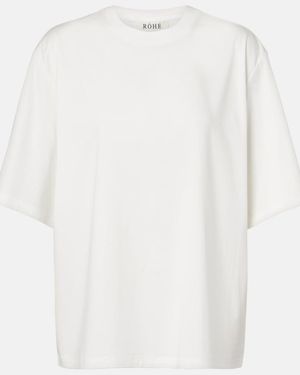 Rohe Oversized Cotton-Blend T-Shirt - White