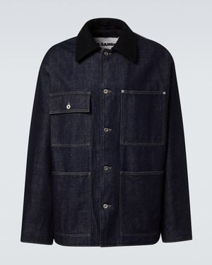 Jil Sander Oversized Denim Jacket - Blue
