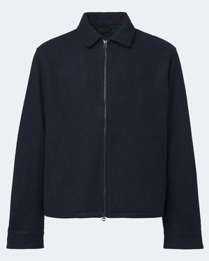 Polo Ralph Lauren Langdon Wool Tweed Blouson Jacket - Blue