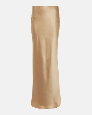 The Sei Silk Satin Maxi Skirt - Natural