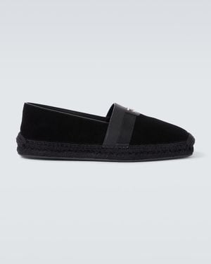 Christian Louboutin Espadrilles Alfarica Aus Veloursleder - Schwarz