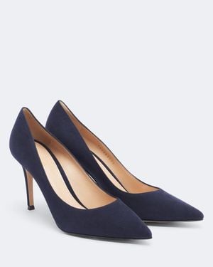 Gianvito Rossi Gianvito Suede Court Shoes - Blue