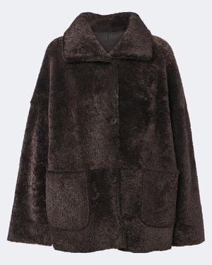 Arma Isabella Reversible Shearling Jacket - Black