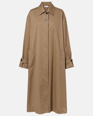 The Row Lolana Cotton Gabardine Coat - Natural