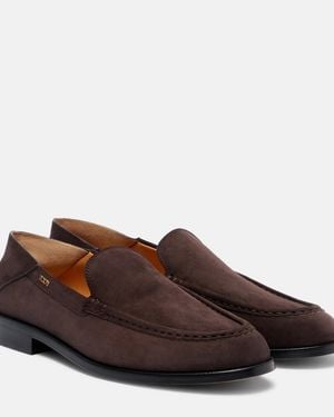 Tod's Loafers Aus Veloursleder - Braun