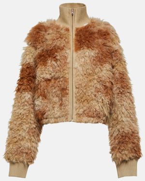 Acne Studios Faux Shearling Jacket - Brown