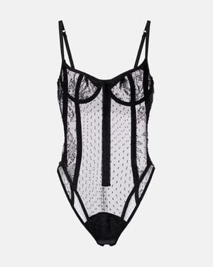 Dolce & Gabbana Lace Bodysuit - Black